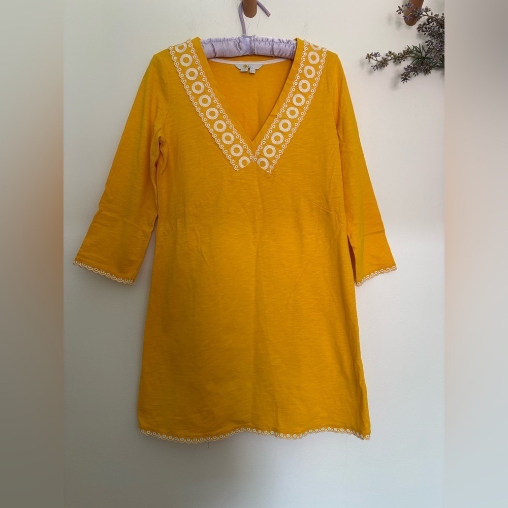 Boden Cotton Embroidered Coastal Shift dress-6